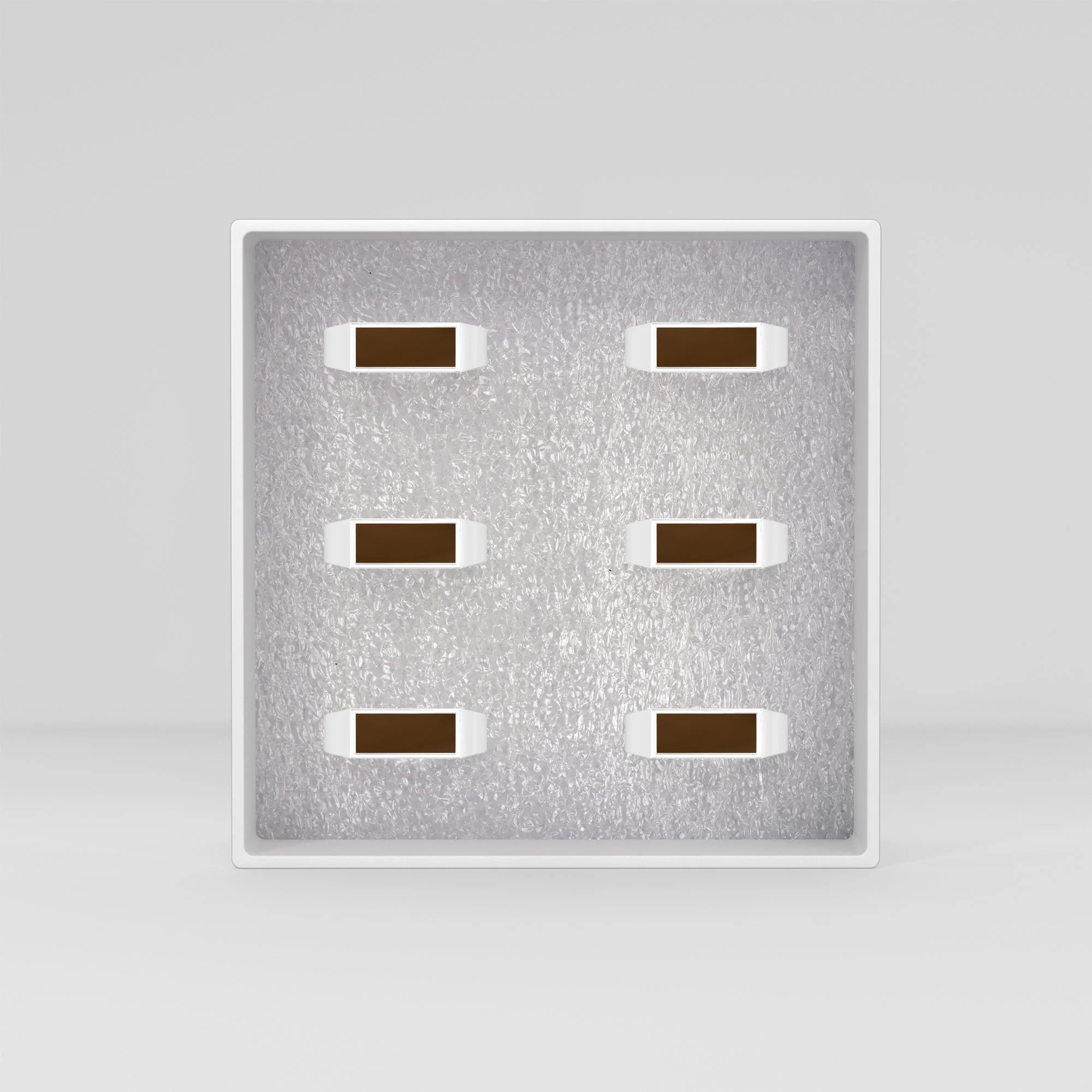 smoky quartz prong-set ring