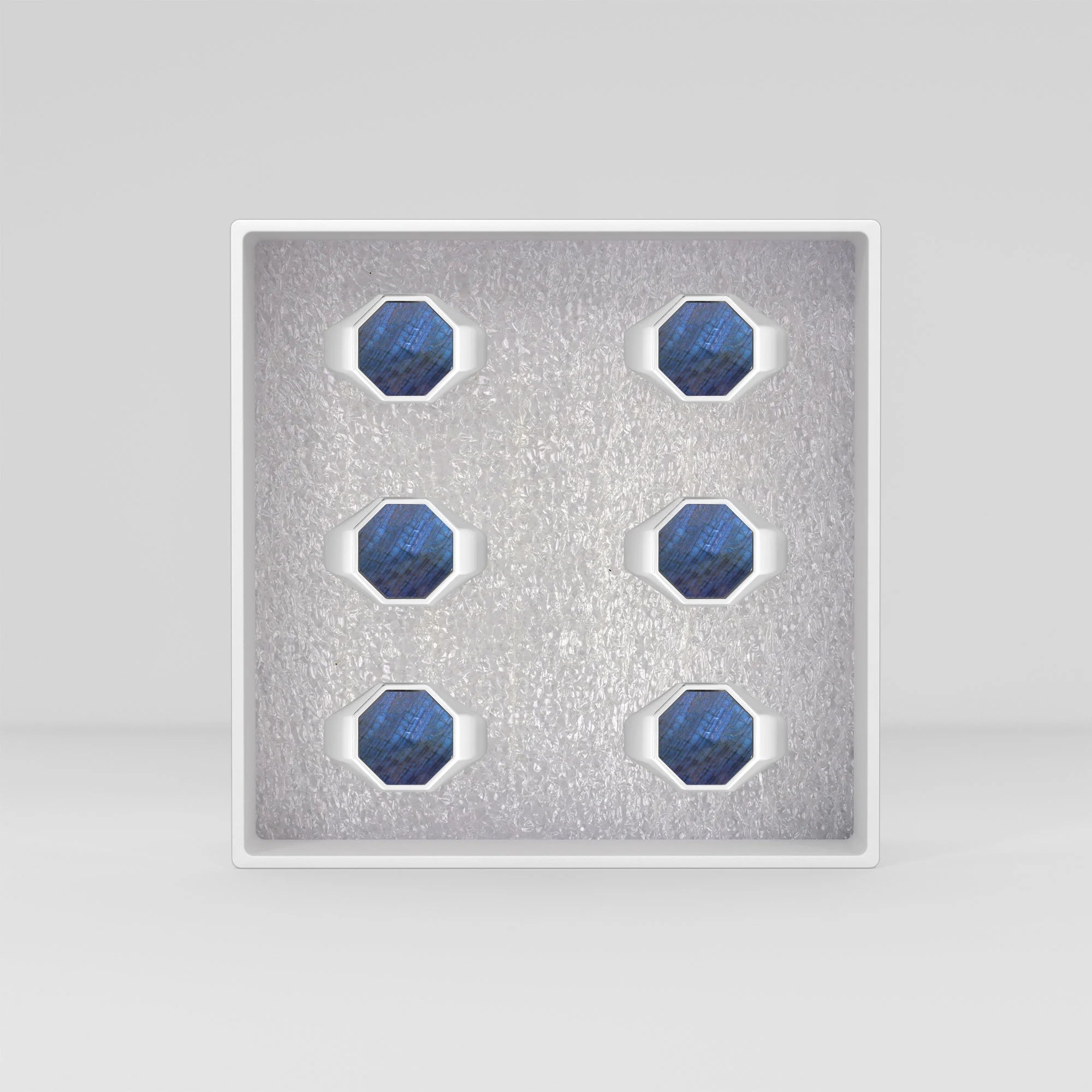 labradorite men bezel-set ring