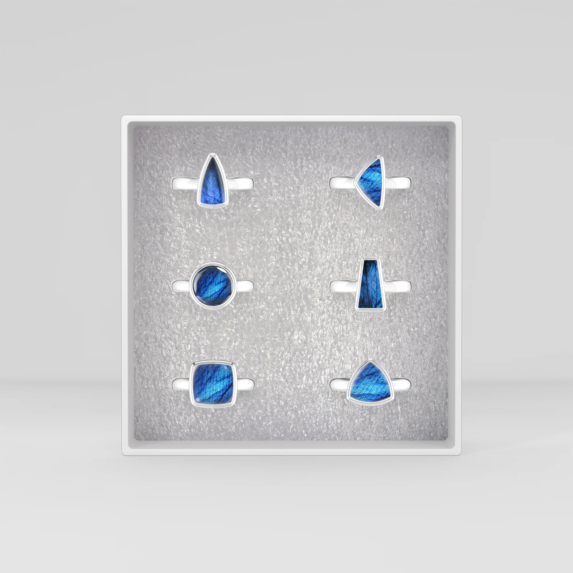 labradorite bezel-set ring