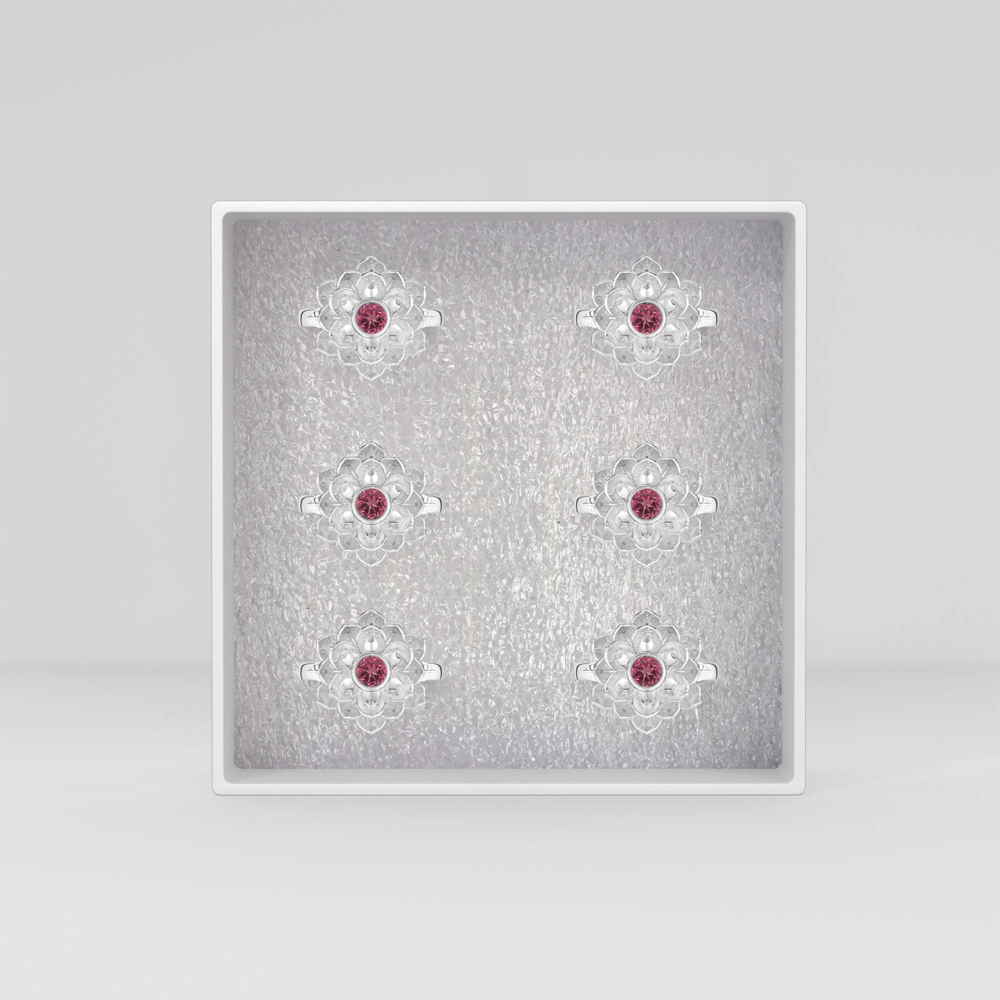 natural pink tourmaline ring