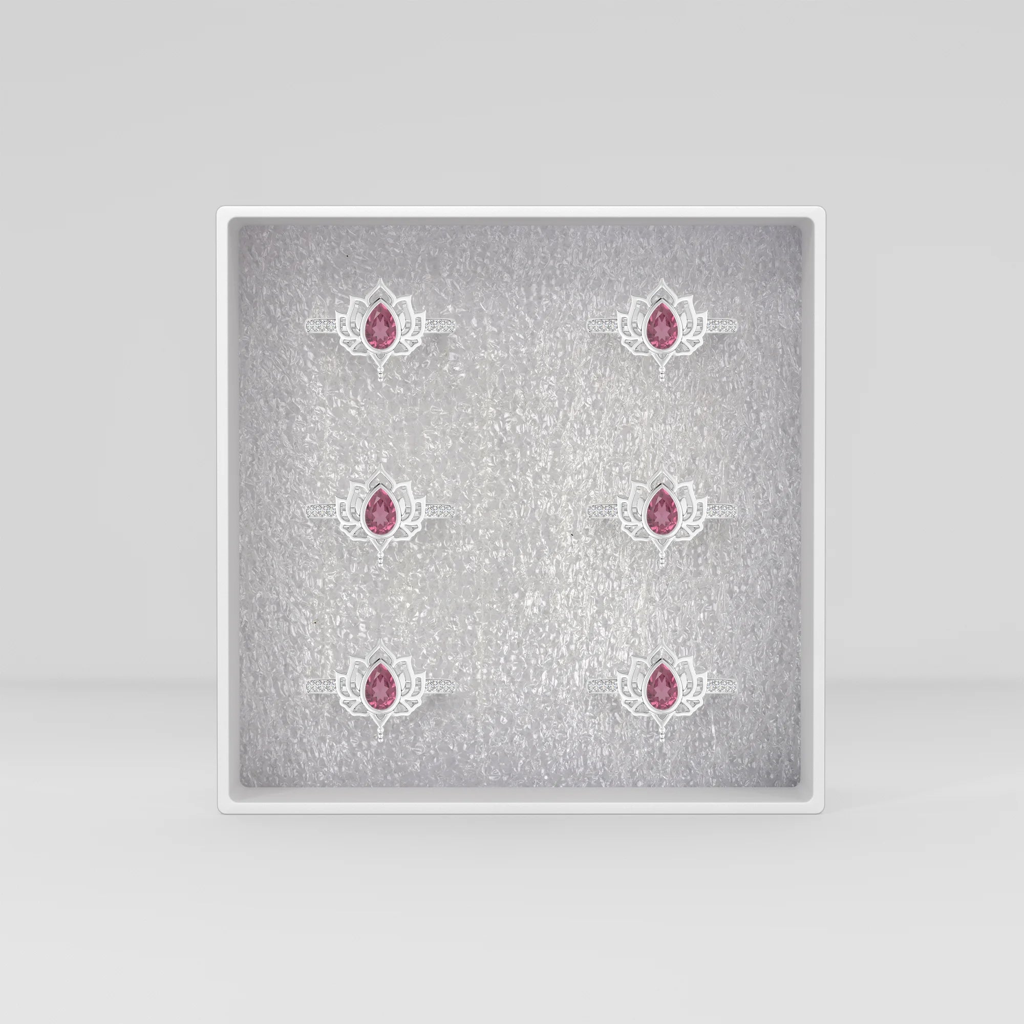 multi tourmaline bezel-set ring