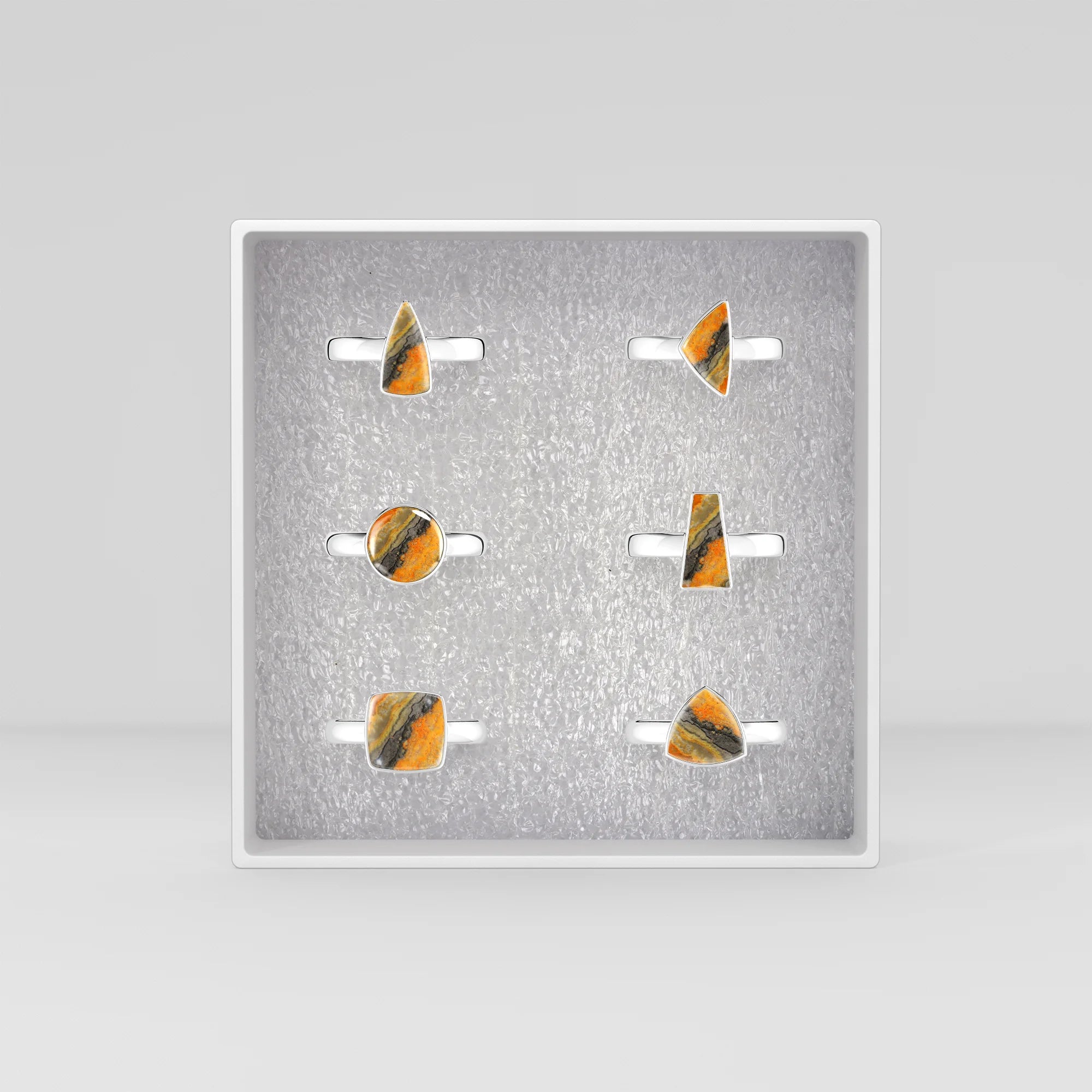 bumble-bee bezel-set ring