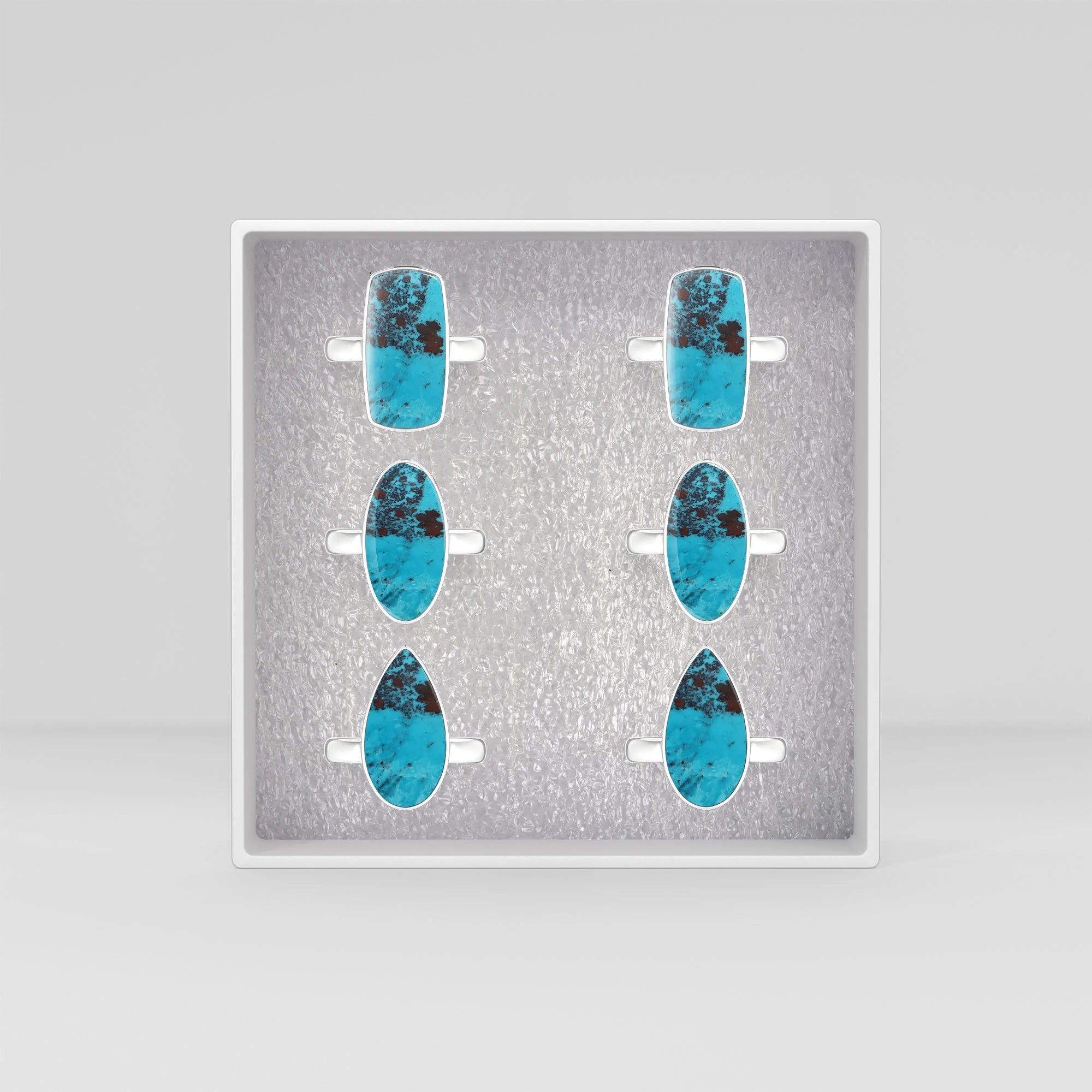 shattuckite bezel-set ring