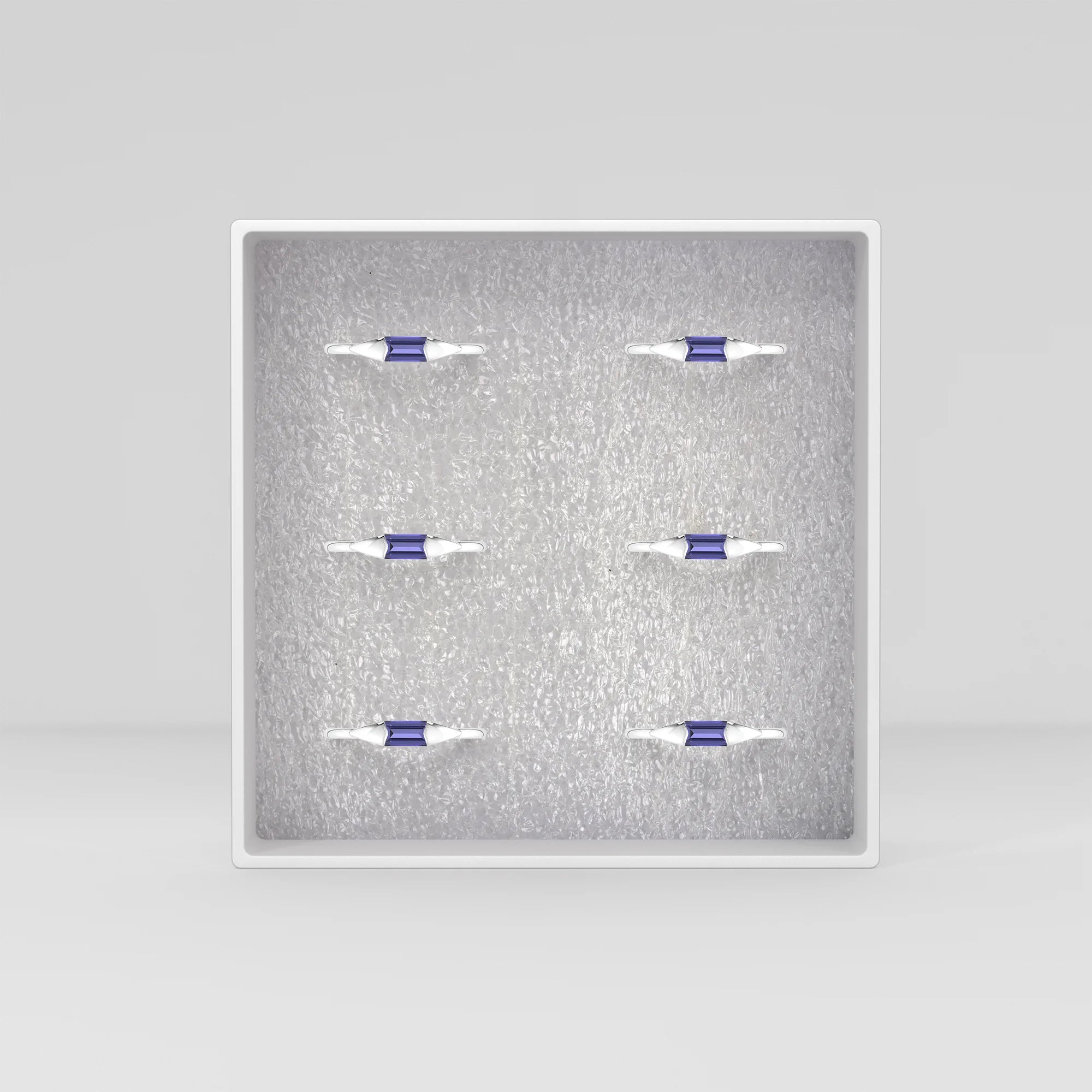 iolite bezel-set ring