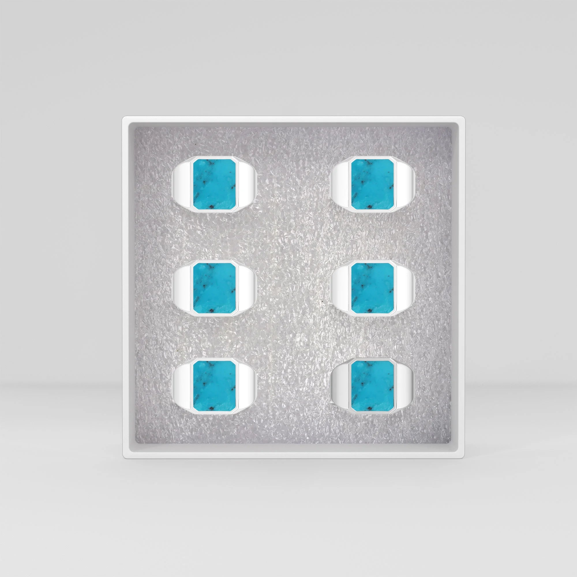 shattuckite men bezel-set ring