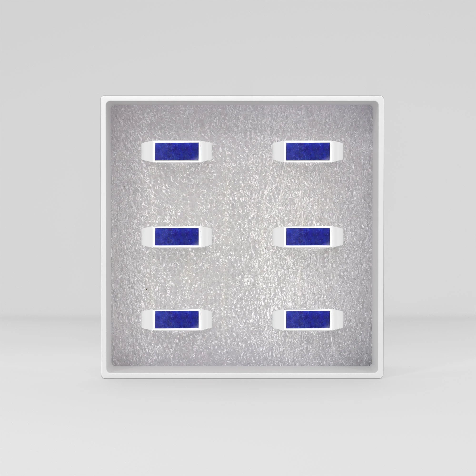 lapis lazuli bezel-set ring