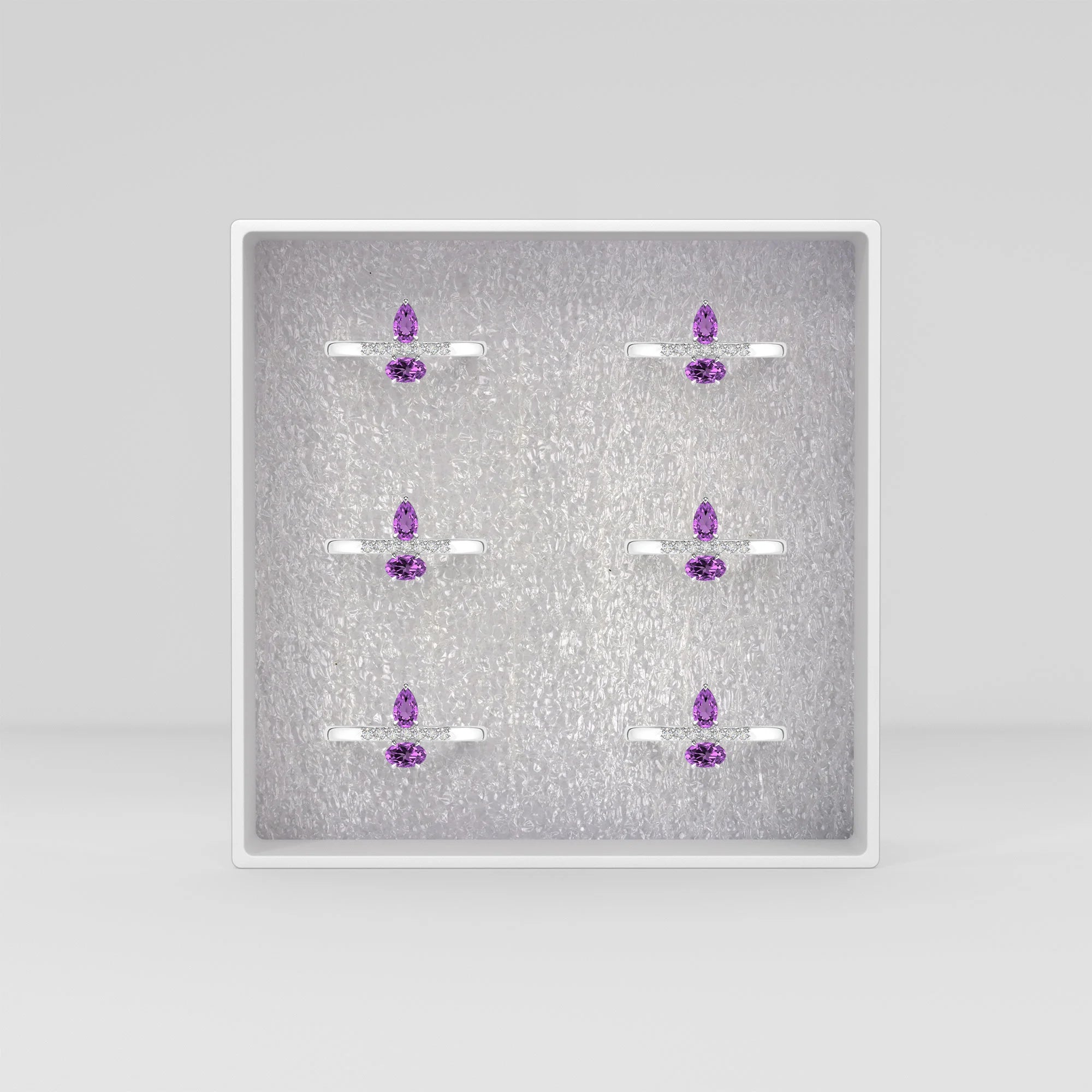 amethyst prong-set ring