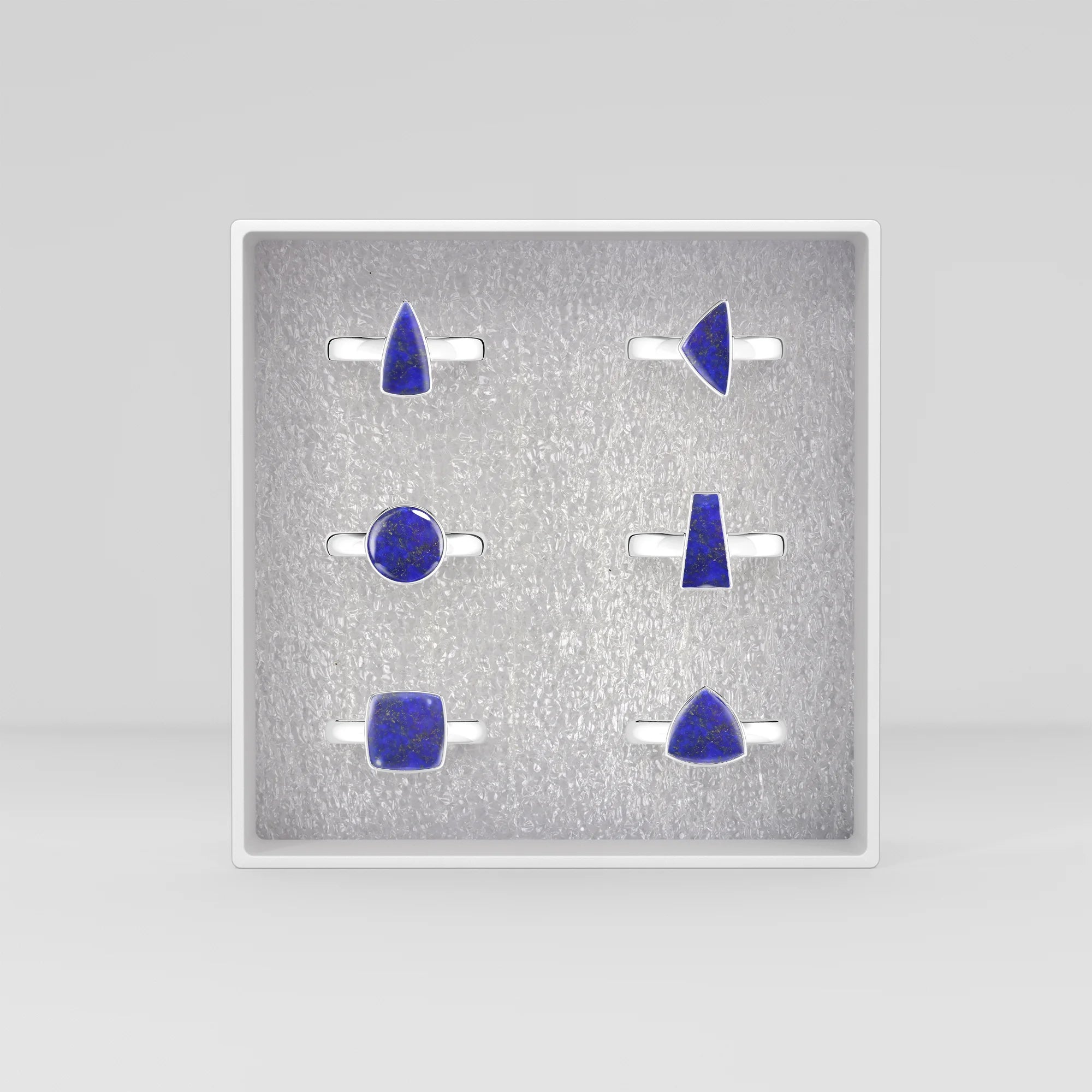 lapis-lazuli bezel-set ring