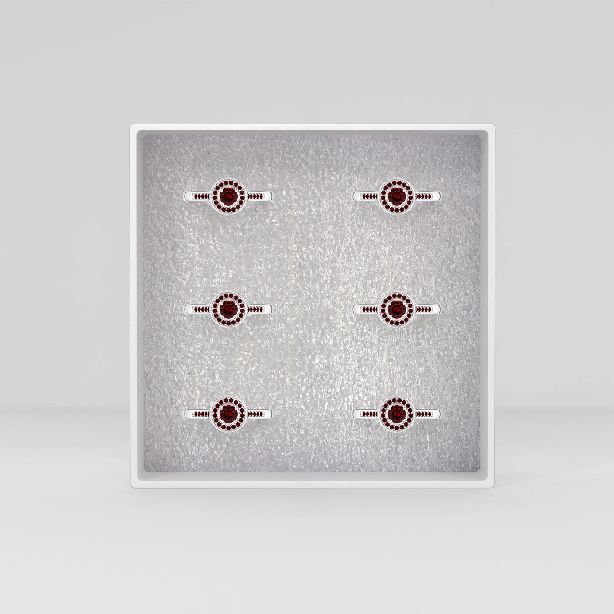 garnet prong-set ring