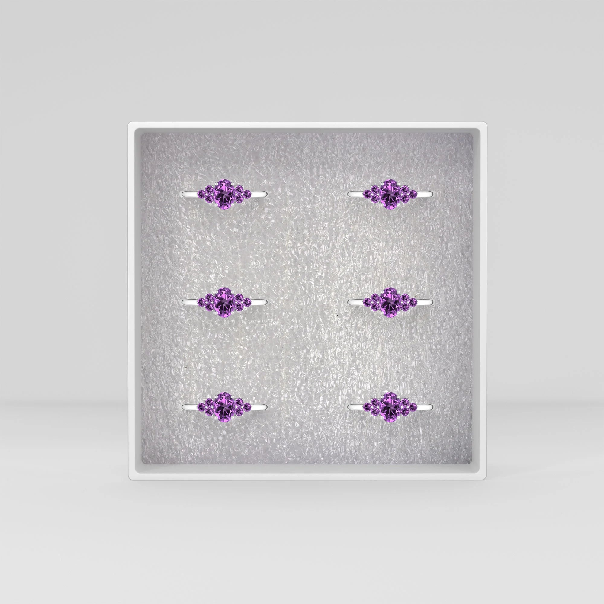 amethyst prong-set ring
