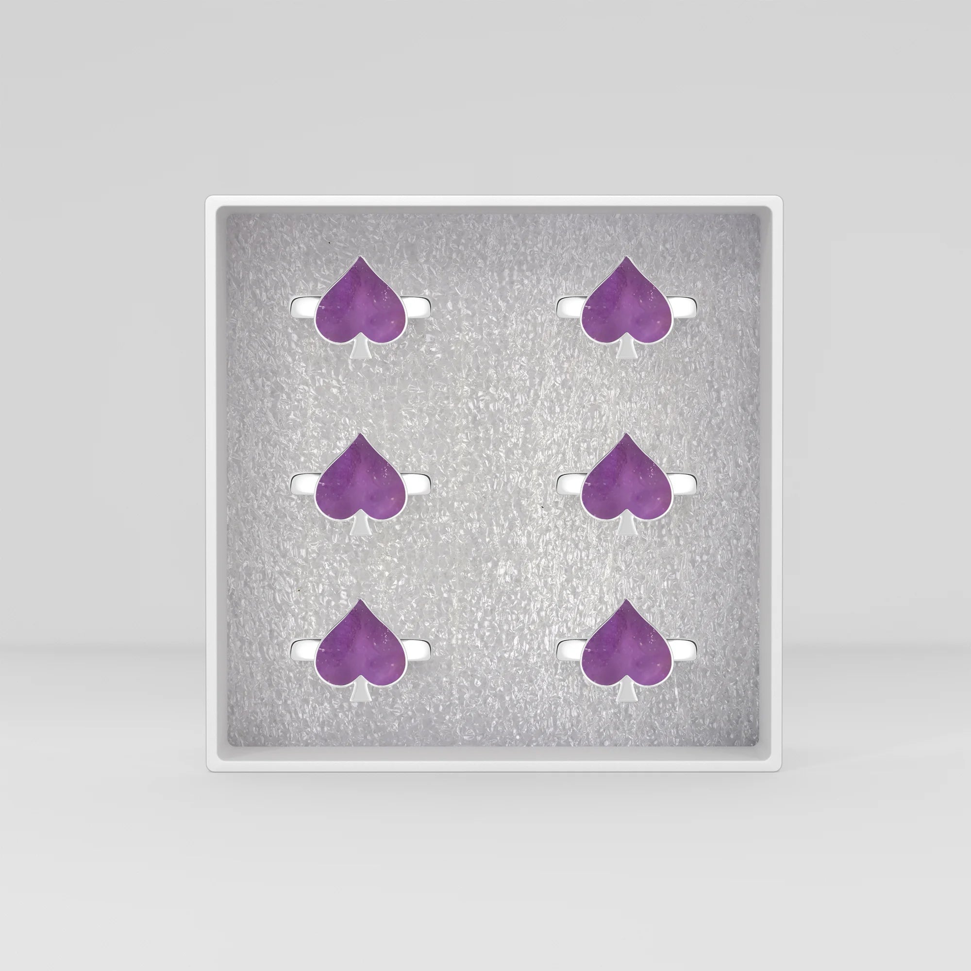 amethyst bezel-set ring