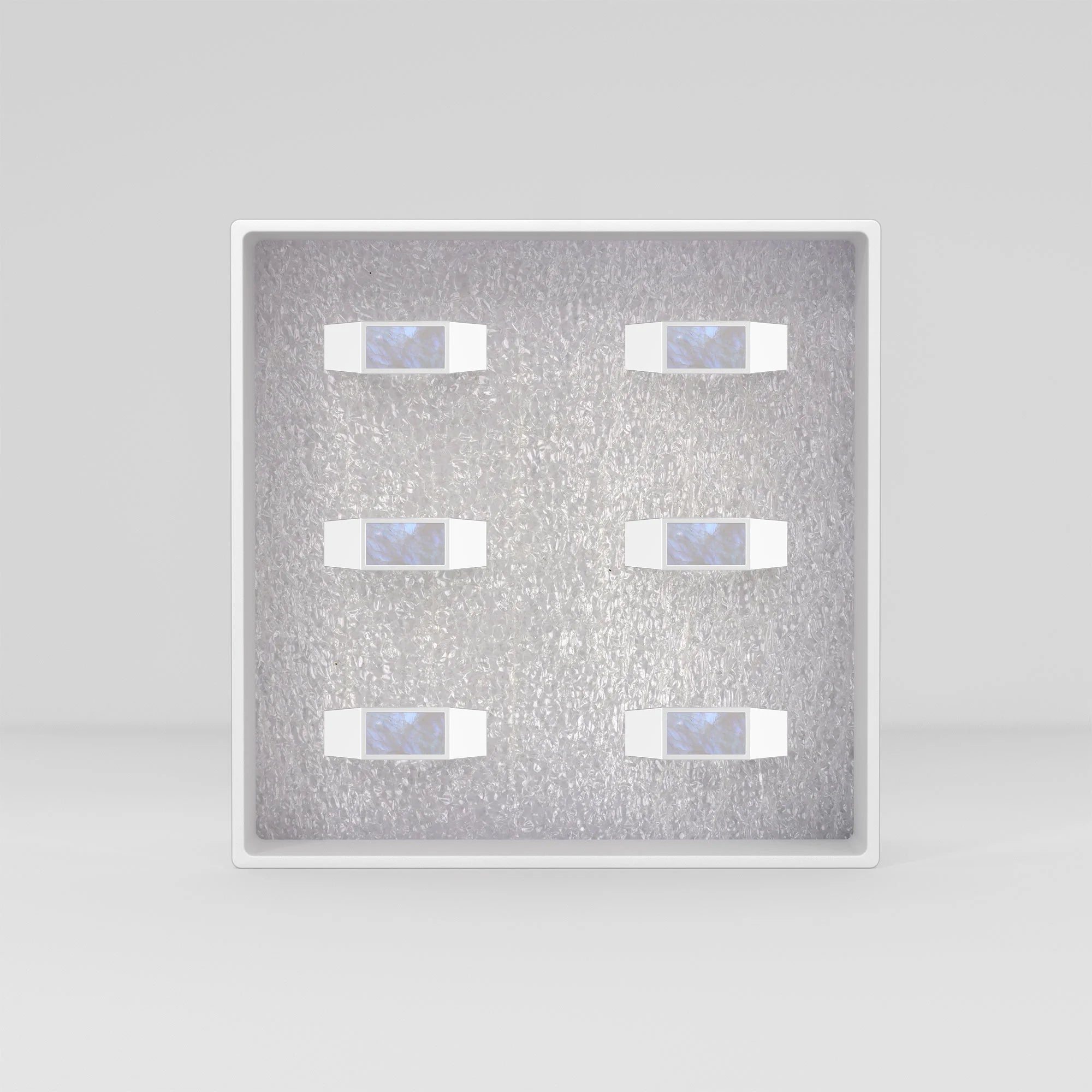 rainbow moonstone mens bezel-set ring