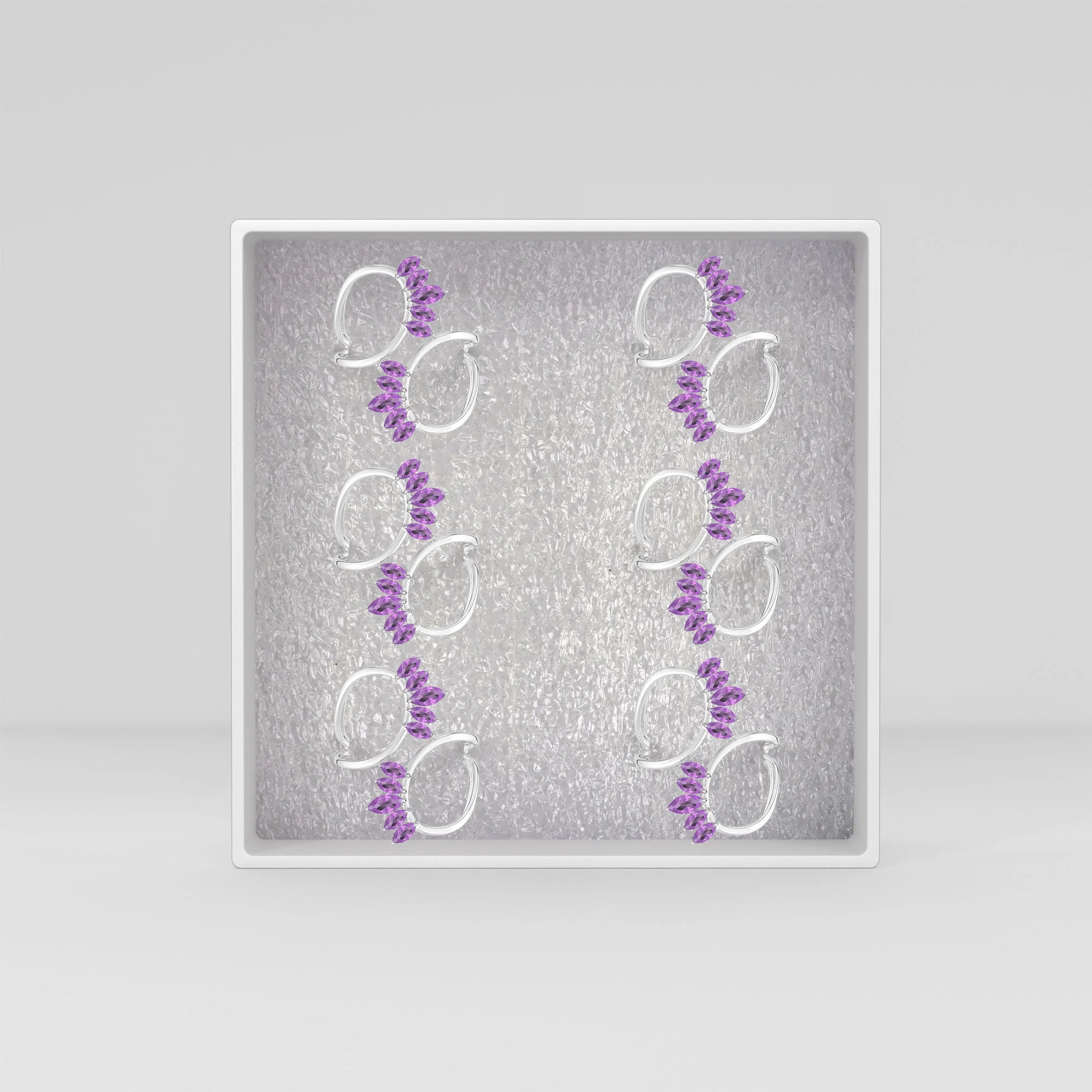 amethyst prong-set ring