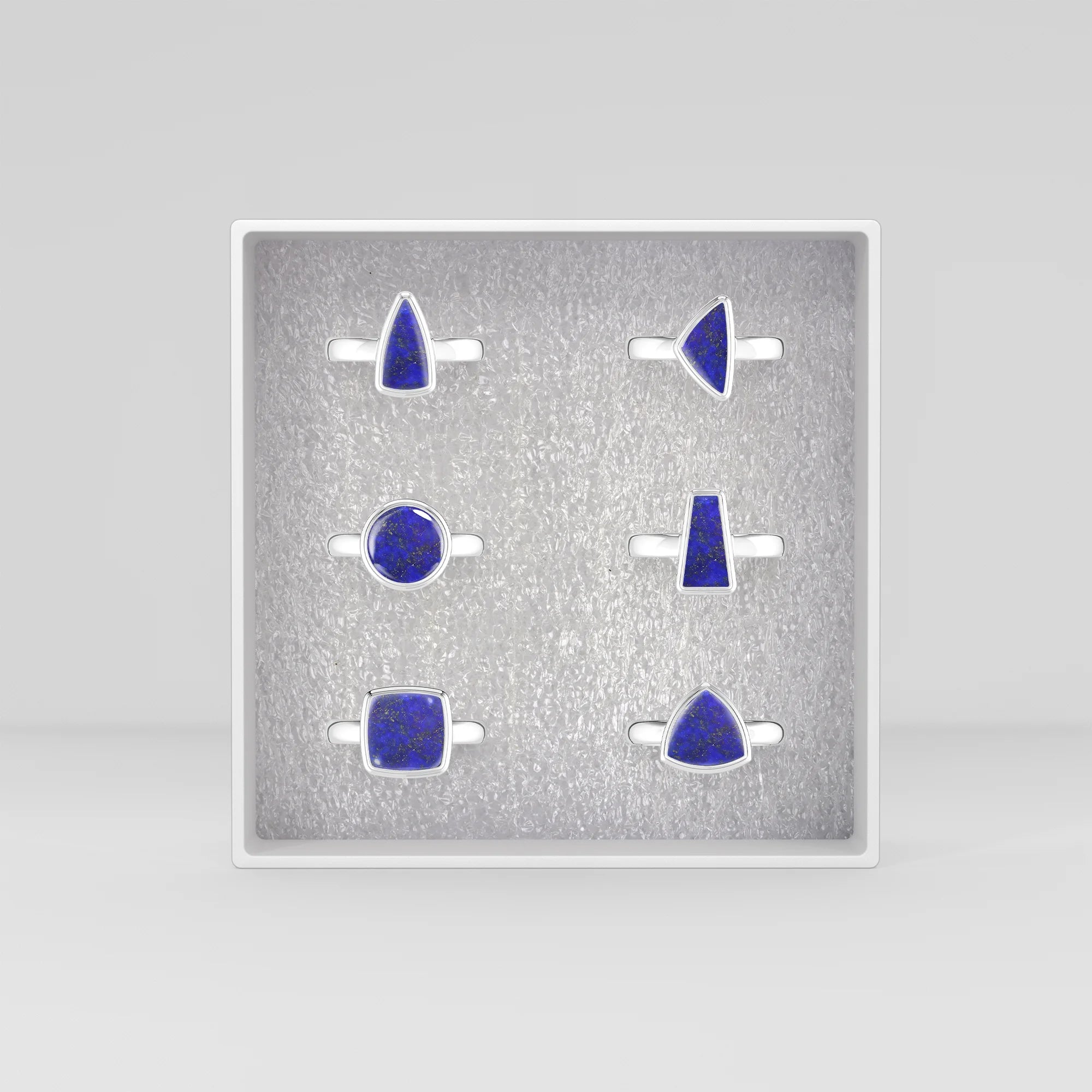 lapis-lazuli bezel-set ring