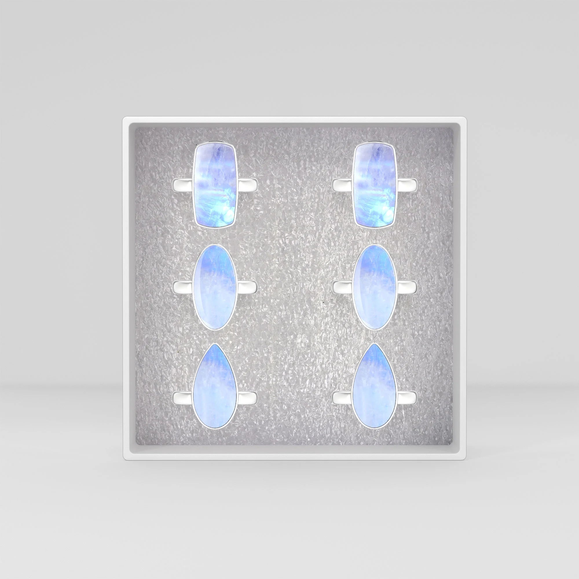 purple-moonstone bezel-set ring