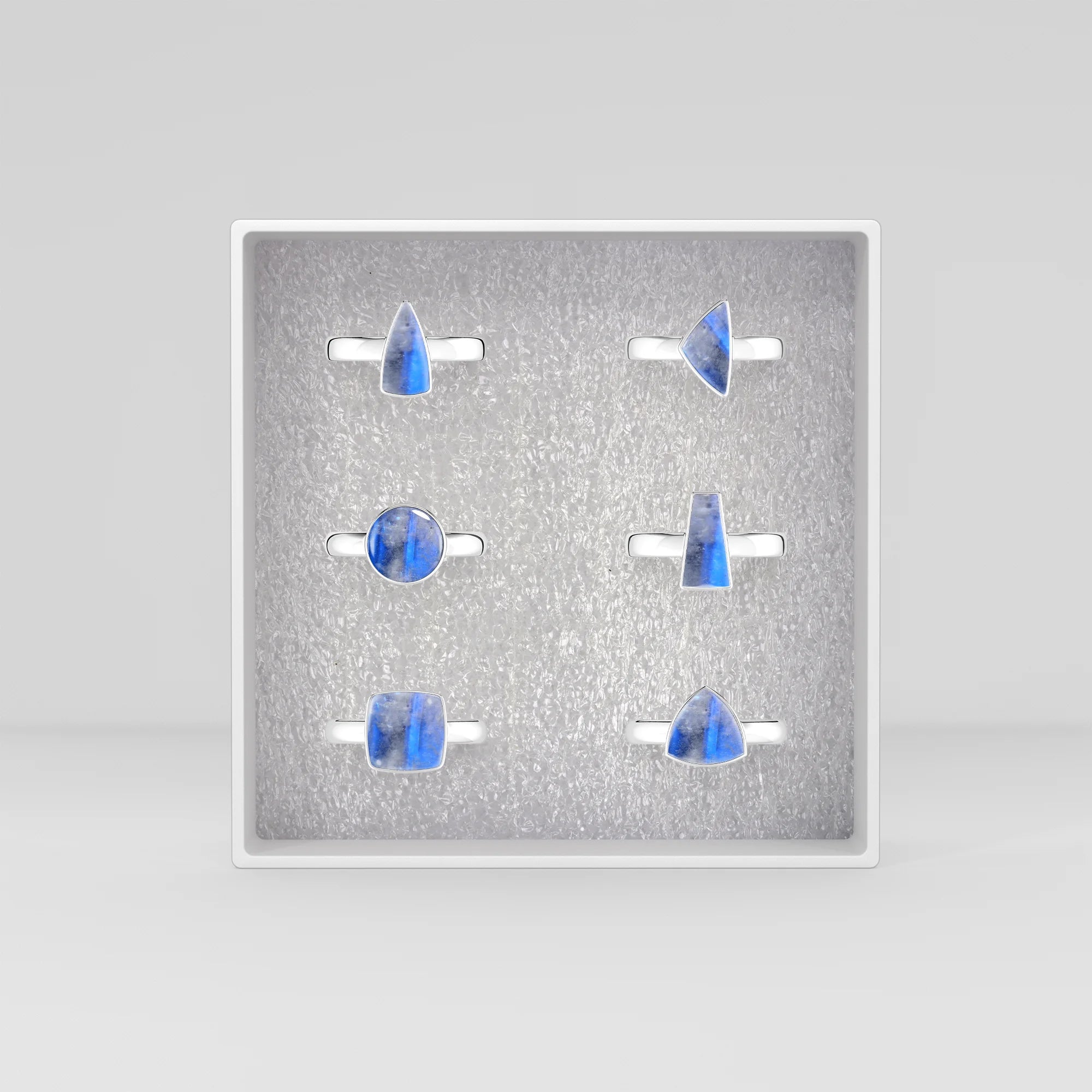 blue-moonstone bezel-set ring