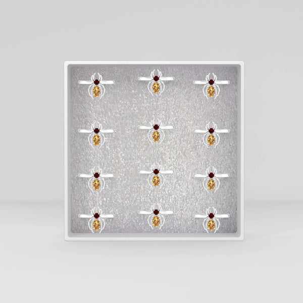 garnet prong-set ring
