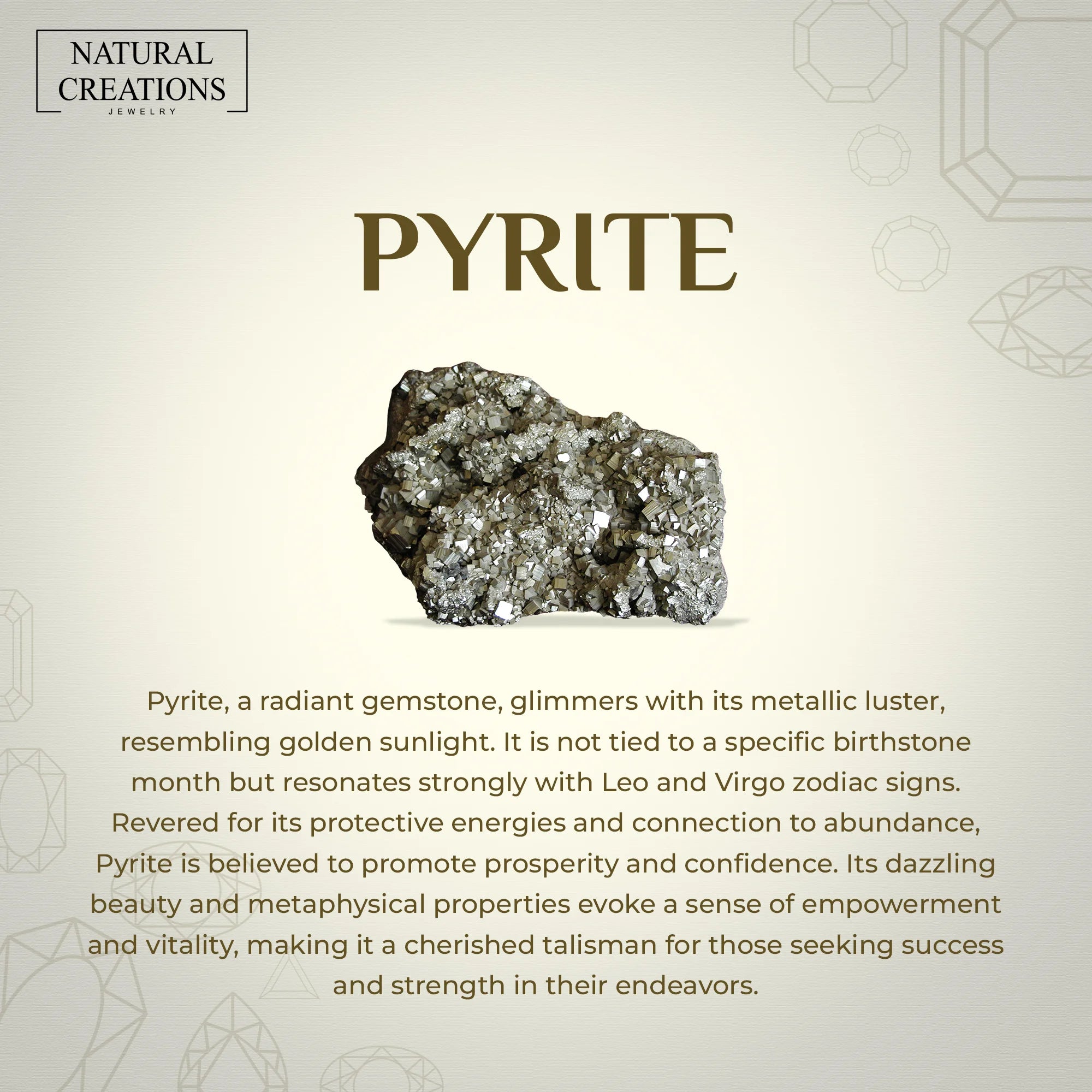 pyrite bezel-set ring