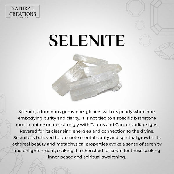 selenite stackable bezel-set ring