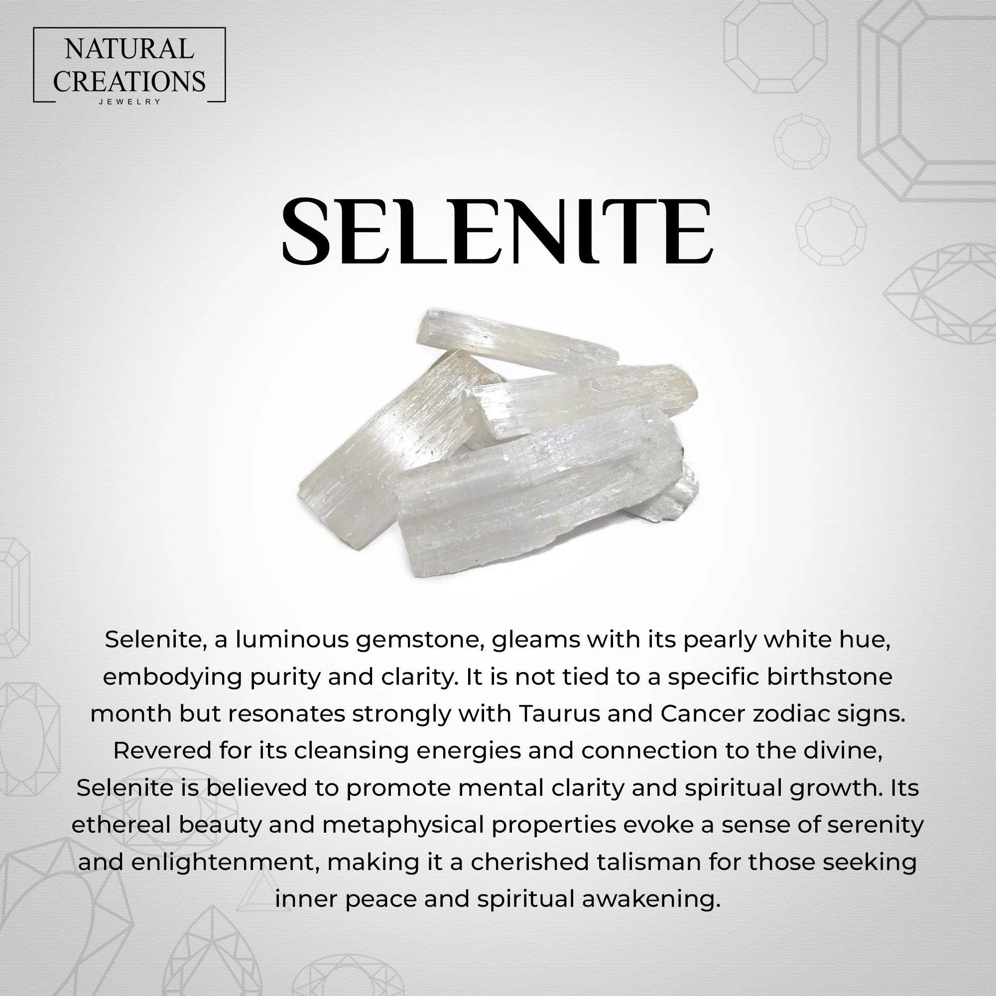 selenite stackable bezel-set ring