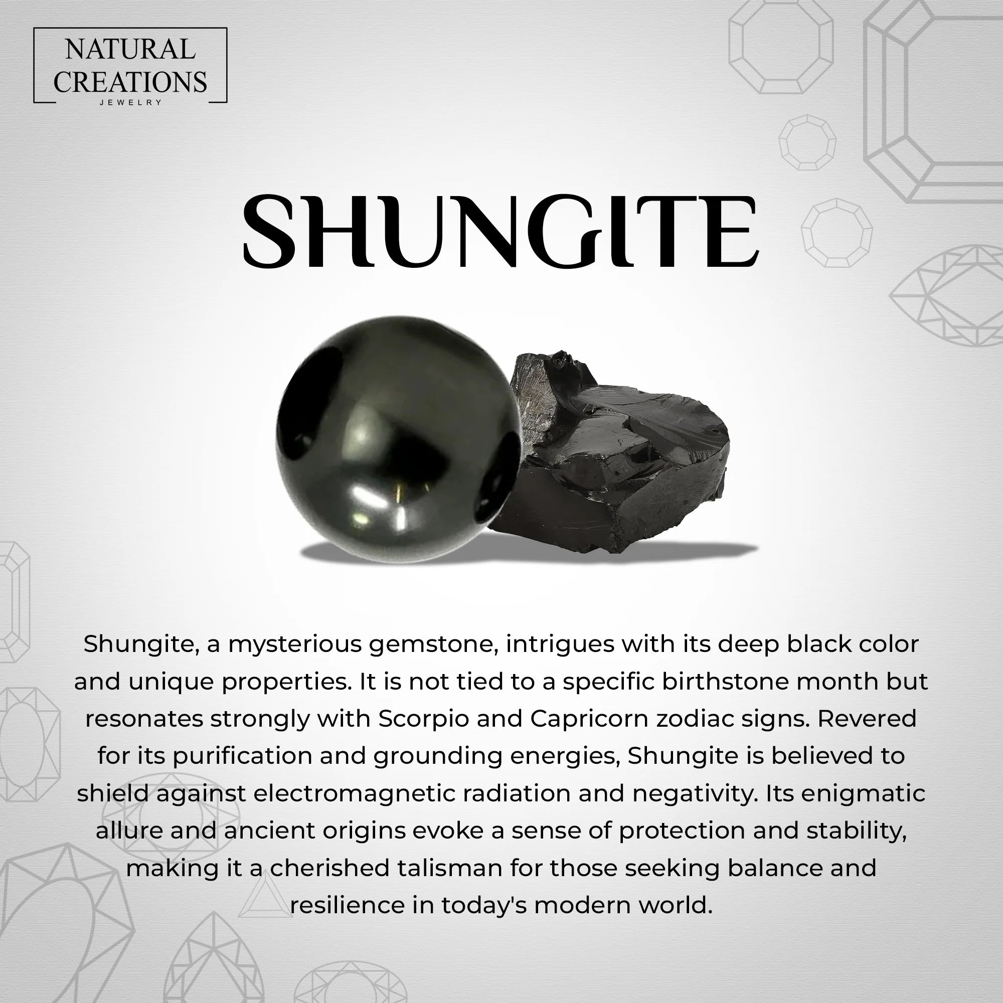 shungite earrings