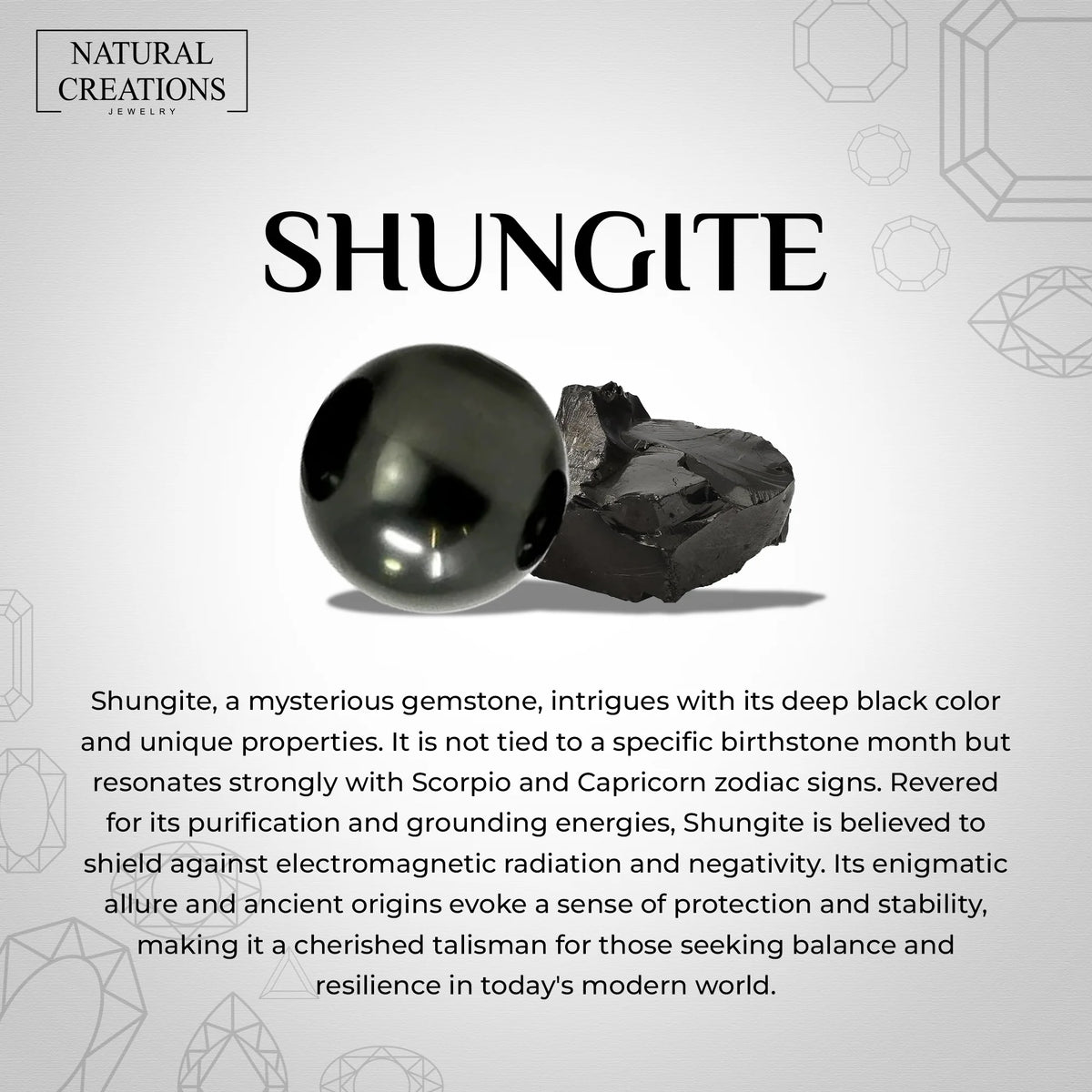 shungite cab bracelet