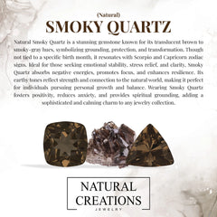 smoky quartz cut bracelet