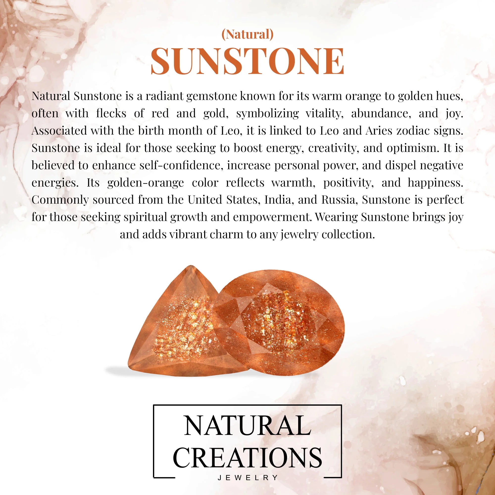 sunstone cut bracelet