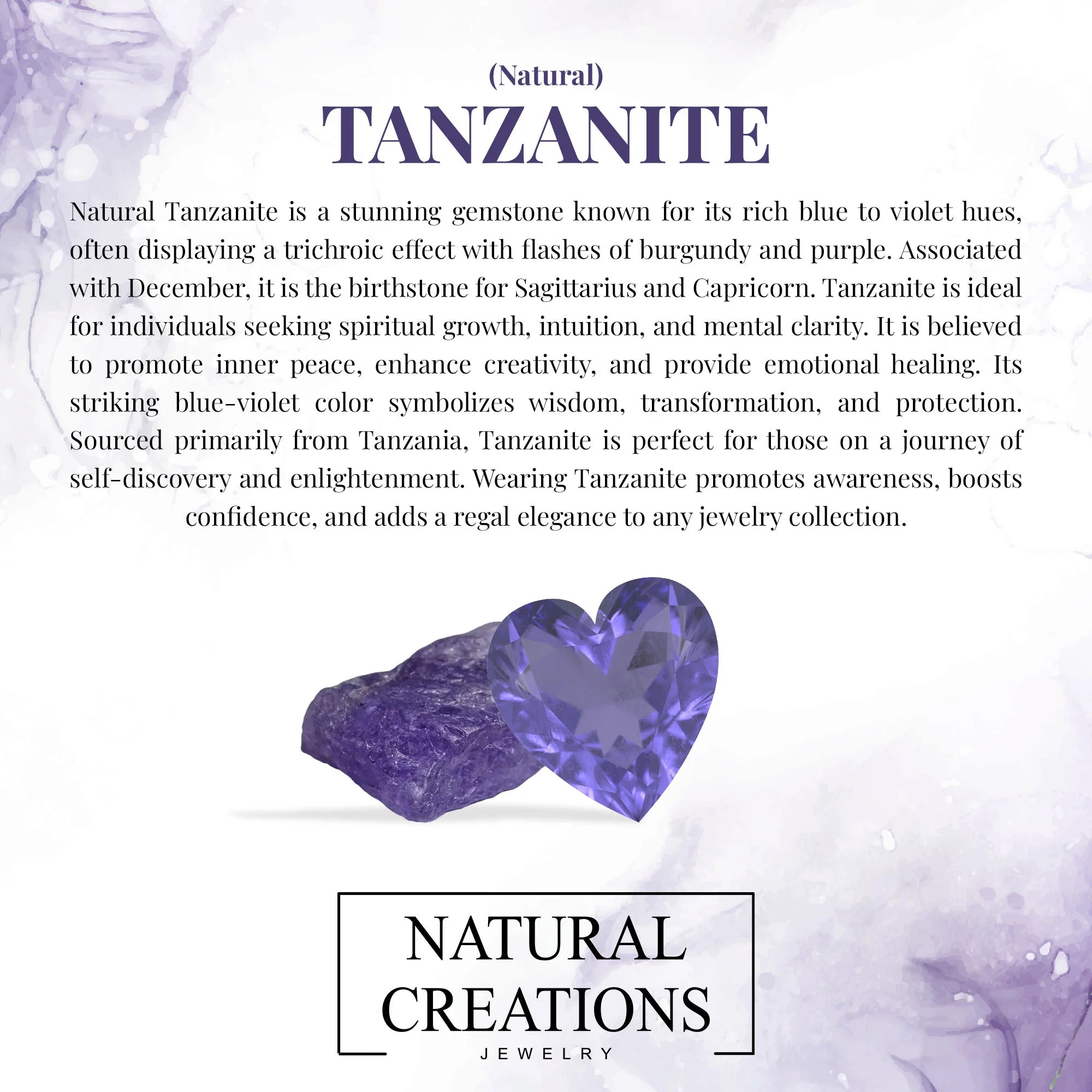tanzanite rough bracelet