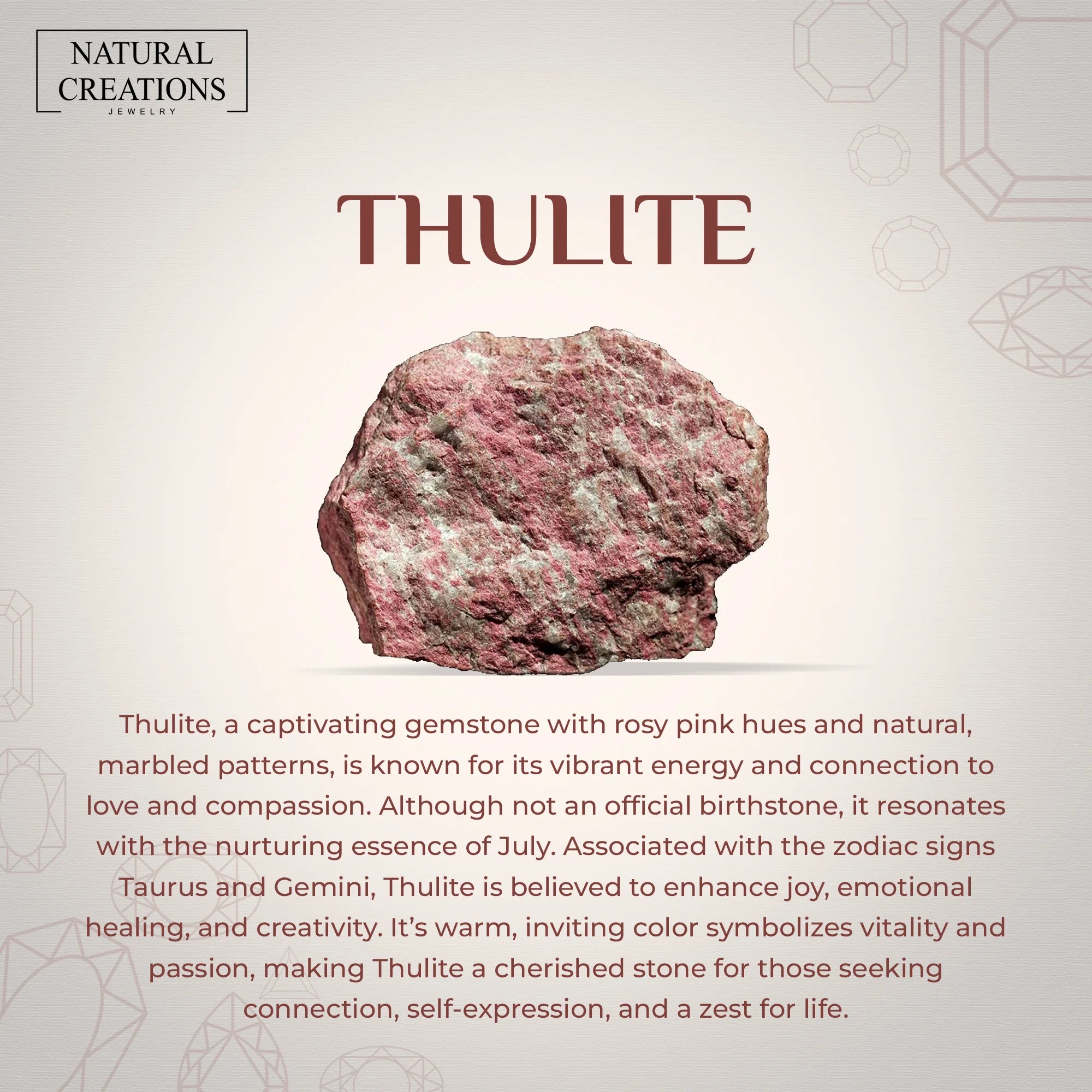 thulite stackable bezel-set ring