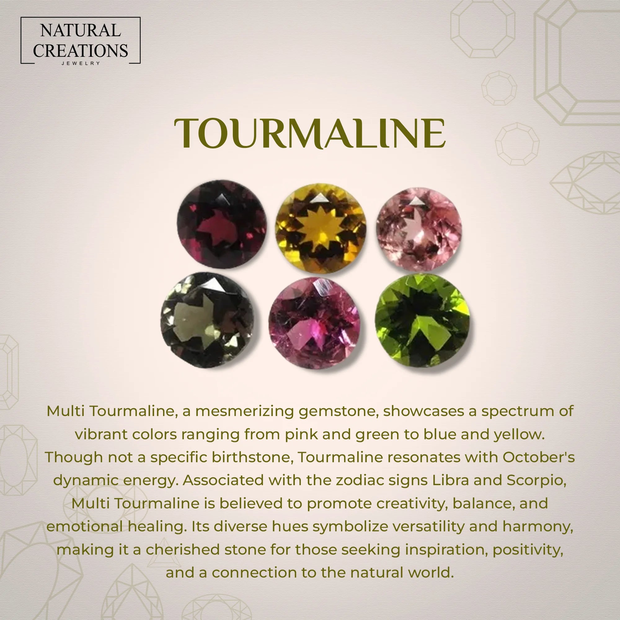 multi tourmaline cut bracelet
