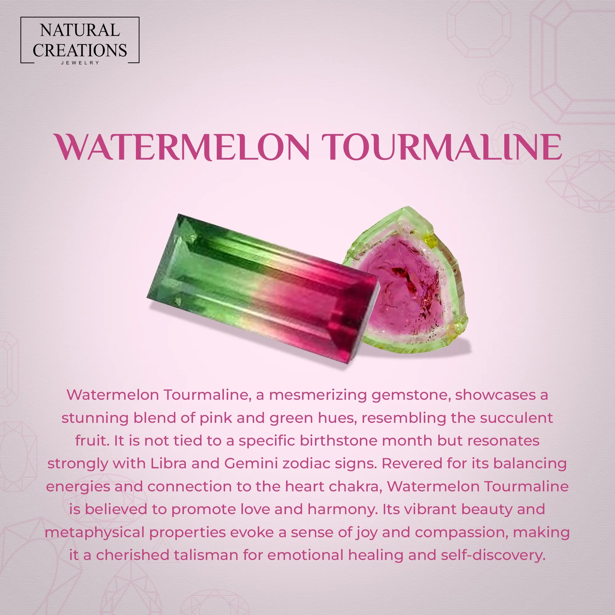 watermelon tourmaline stackable bezel-set ring