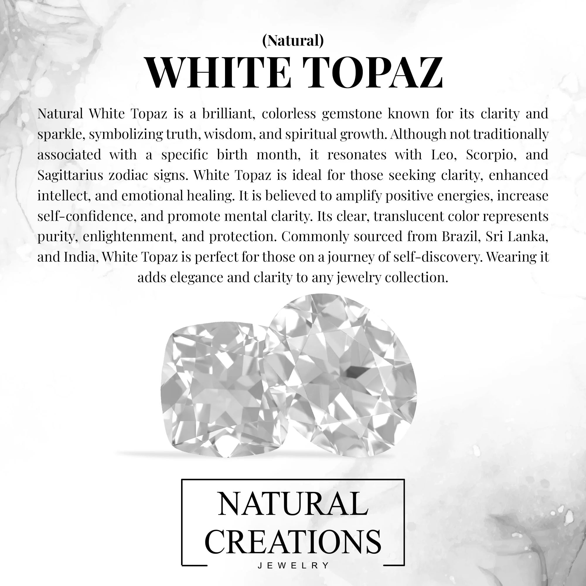 white topaz stackable bezel-set ring