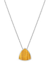 925 Sterling Silver Sliders Necklace Tiger Eye Slide With Chain 18" In Jewelry Pack of 3