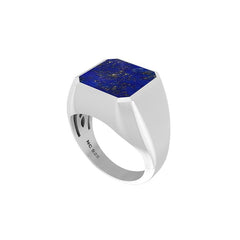925 Sterling Silver Lapis lazuli Ring Bezel Set Handmade Jewelry Pack Of 6
