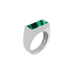 Natural Malachite Ring 925 Sterling Silver Bezel Set Handmade Jewelry Pack of 6