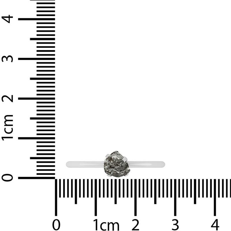 925 Sterling Silver Natural Raw Meteorite Ring Prong Set Jewelry Pack of 12