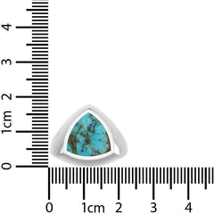 925 Sterling Silver Natural Turquoise Cab Ring Bezel Set Handmade Jewelry Pack of 6