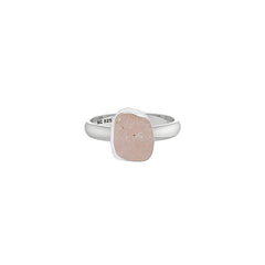 Natural Rose Quartz Rough Ring 925 Sterling Silver Bezel Set Jewelry Pack of 4 - (Box 15)