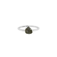 925 Sterling Silver Natural Moldavite Ring Prong Set Handmade Jewelry Pack of 12
