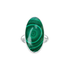 Natural Malachite Ring 925 Sterling Silver Bezel Set Jewelry Pack of 3 - (Box 10)