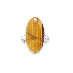 Natural Tiger Eye Ring 925 Sterling Silver Bezel Set Jewelry Pack of 3 - (Box 9)