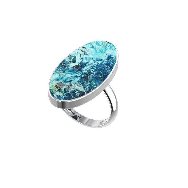 Natural Shattuckite Ring 925 Sterling Silver Bezel Set Jewelry Pack of 3 - (Box 9)