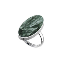 Natural Seraphinite Ring 925 Sterling Silver Bezel Set Jewelry Pack of 3 - (Box 9)