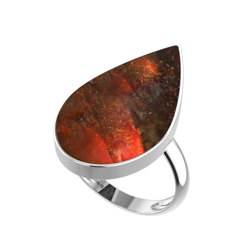Natural Ammolite Ring 925 Sterling Silver Bezel Set Jewelry Pack of 3 - (Box 10)