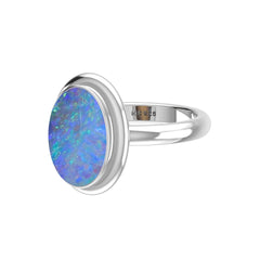 Natural Australian Opal Gemstone Ring 925 Sterling Silver Ring Handmade Jewelry Pack of 6 - (Box 3)
