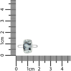 Natural Dendritic Opal Cab Ring 925 Sterling Silver Bezel Set Jewelry Pack of 4