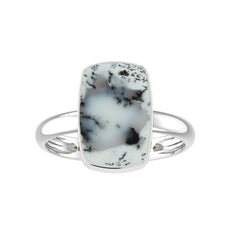 Natural Dendritic Opal Cab Ring 925 Sterling Silver Bezel Set Jewelry Pack of 4