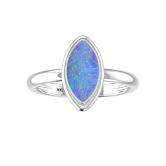 Natural Australian Opal Gemstone Ring 925 Sterling Silver Ring Handmade Jewelry Pack of 6 - (Box 3)