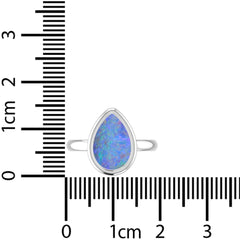 Natural Australian Opal Gemstone Ring 925 Sterling Silver Ring Handmade Jewelry Pack of 6 - (Box 3)